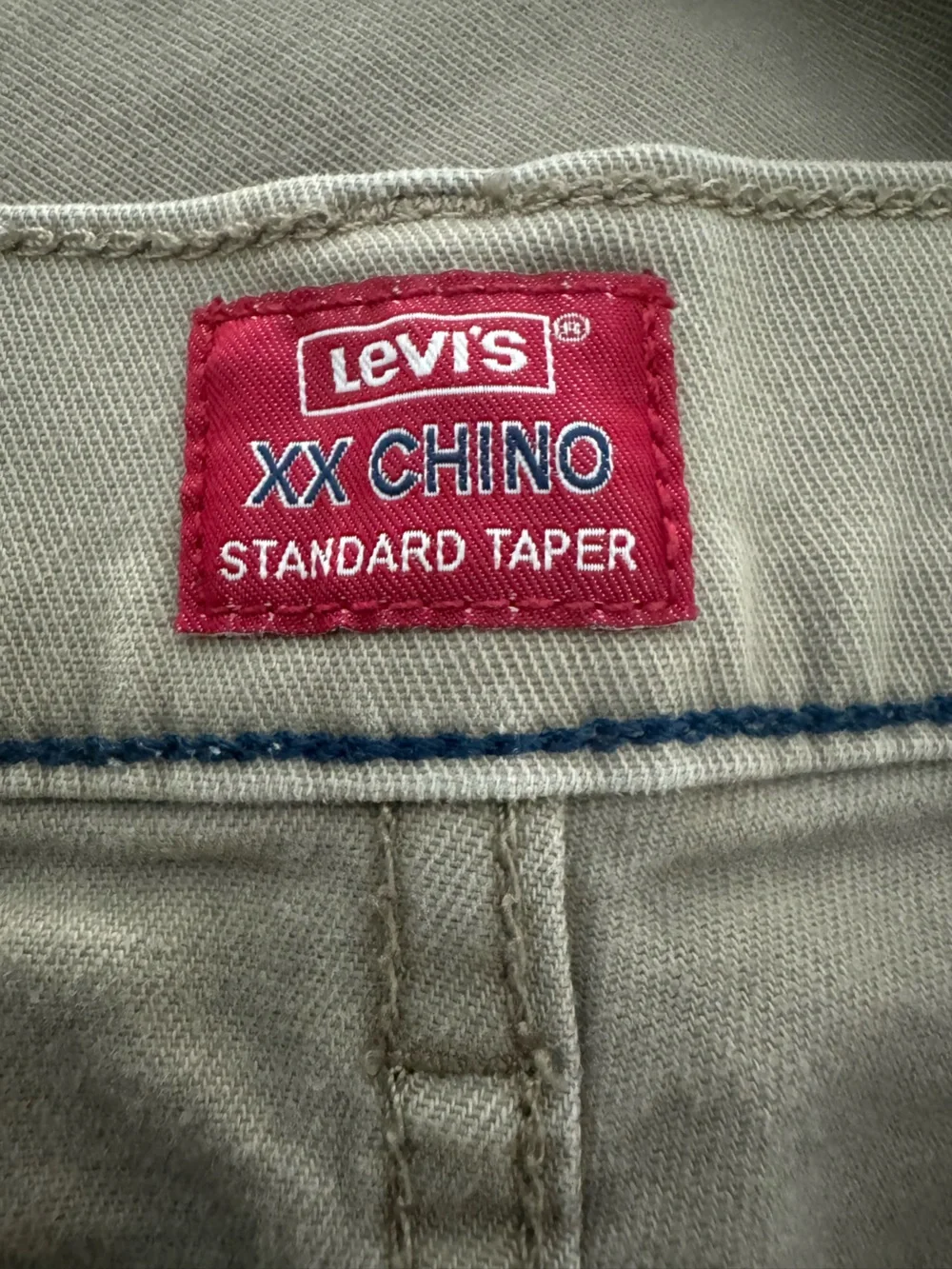 Levi’s XX Chino Khaki Pants Men’s Standard Taper Sz. 34 Casual Stretch Pre-Owned
